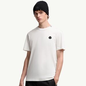🆕 Moncler Style logo patch Cotton T-Shirt 🆕